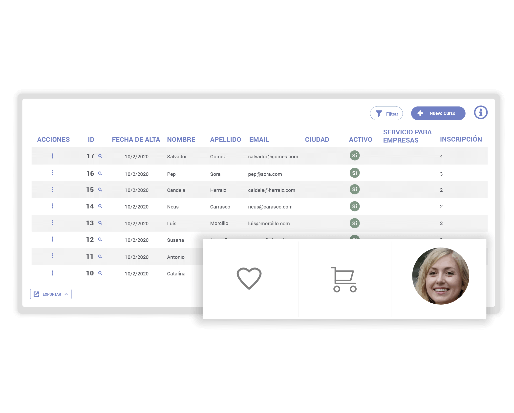 Crea usuarios a través del backoffice de la plataforma LMS