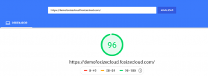 Test de Google Pagespeed Insight